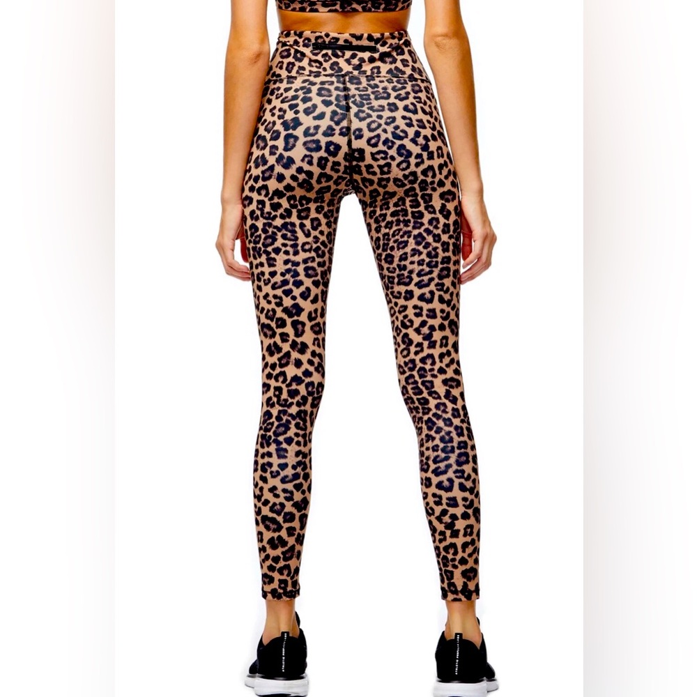 Good American Cheetah Core Strength High Waist Leggings GA Size 4 (XL) - Picture 4 of 10